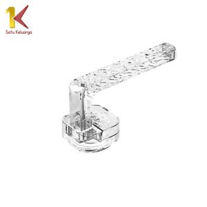 Satu Keluarga Tempat Tisu Gulung C1280 Gantungan Tempel Dinding Transparan Penyimpanan Ikat Rambut