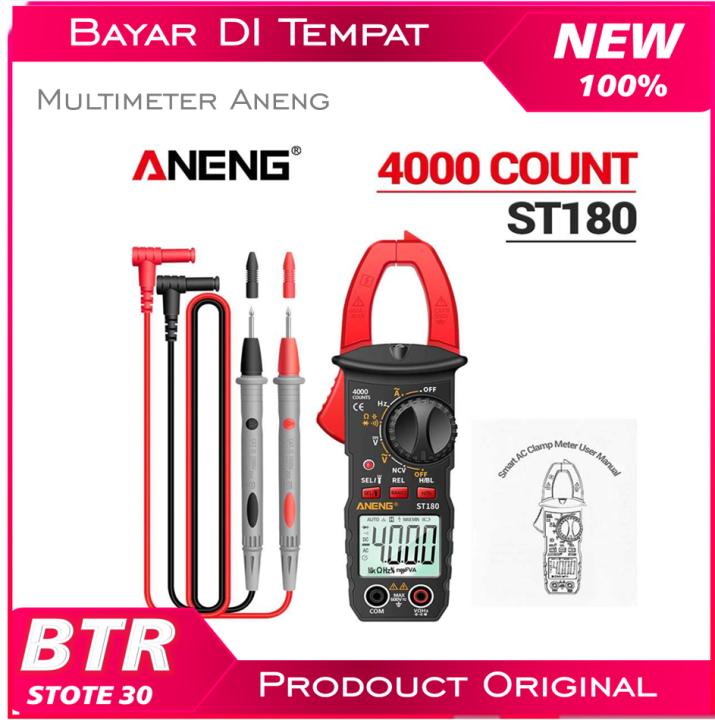 COD Taffware ANENG Digital Clamp Meter Voltage Tester / multitester