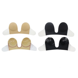 Phụ nữ sâu Plunge đường viền cổ áo Áo ngực dán áo quây đẩy ngực Enhancer cho cô dâu thoải mái Nylon vải Essential cưới