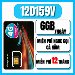 Sim Vinaphone 12VD149 tặng 6GB 1 ngày TỐC ĐỘ CAO miễn phí gọi nội mạng trọn gói 12 tháng FREESHIP - CHƯA KÍCH HOẠT