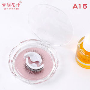 Tanpa Lem Bulu Mata Palsu Knot Free /Riasan Cepat/ Eyelashes Extension Natural 3D Ekstensi Berperekat Yang Dapat lengketBulu mata magnet DO AB06