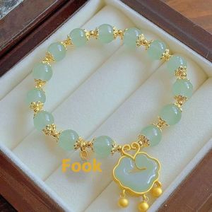Womens Fu brand safety lock bracelet ins niche design lucky bracelet
