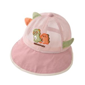 SWEET Breathable Childrens Mesh Basebal Hat Thin Large-Brim Kids Summer Sun Hat Cartoon Anti-UV Baby  Duckbill Hat Summer