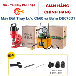 Máy Đột Lỗ Thủy Lực CH60 và Bơm điện thủy lực DB075D1