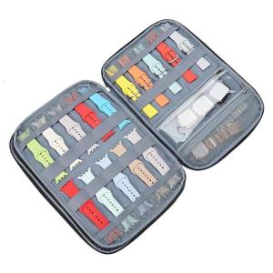 Portable Travel Organizer Box Bag Expandable Watch Band Storage for Case Holder Pouch Straps for Apple-Watch