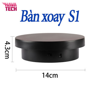 Bàn xoay trưng bày sản phẩm xoay 360 độ kết nối điện 5V dễ dàng sử dụng giúp tăng hiển thị sản phẩm trưng bày