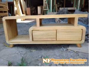 Meja TV Minimalis Motif Retro