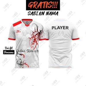 Baju badminton XXL / kaos bulutangkis XXL gratis custom nama / BAJU VOLLY XXL