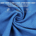 GYM·PRO Golf Towel 40x60cm Microfiber With Hook Heavy Duty Clip Waffle Absorbent Quick-drying for Golf Lovers Sports. 