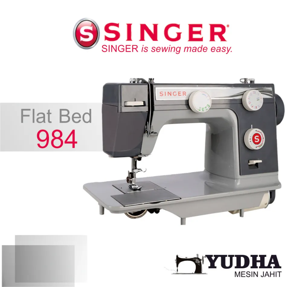 Mesin Jahit SINGER 984 Semi Portable Flat Bed (Bodi Full Besi)