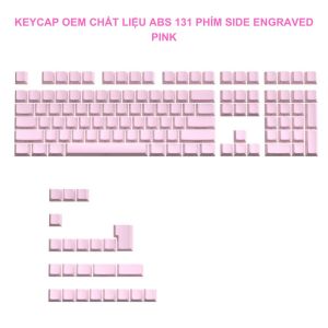 Keycap Profile OEM Chất Liệu Nhựa ABS - Keycap 131 Phím Thiết Kế  Side Engraved Độc Đáo