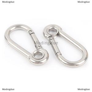 [COD] Modingdue M4 M5 M6 M7 M8 Stainless Steel Carabiner Carbine Snap Hook with Eyelet Spring Buckle Key Ring