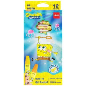 Bút Sáp Dầu Bọt Biển Deli EC128 - Màu Sáp Dầu Mịn 12/18/24 Màu