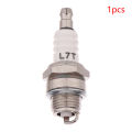 MAOHONG F7TC/BM6A/CM6A/L7T  หัวเทียนสามด้านสำหรับเลื่อยเบนซินและเครื่องตัดแปรงอุปกรณ์ทำสวนใหม่เครื่องตัดหญ้า. 