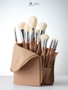 SUPERMOM l Ultimate make-up brush set เซตแปรงแต่งหน้า ด้ามPS ขนสังเคราะห์ เกรดกลาง-สูง 15 ด้าม
