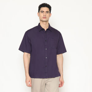 POLICE Kemeja Polos Relaxfit Cotton Twill Pria