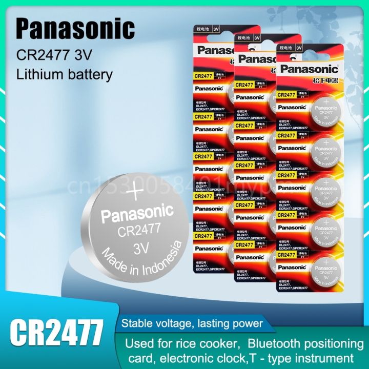 Panasonic Original CR2477 3V CR 2477 High Performance High Temperature ...