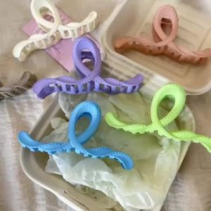 New Style Dopamine Color Hair Clip Girls Simple Irregular Cross High-End Hair Accessories