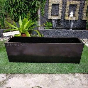 RUDI PB8 Fiberglass 5 Feet Custom Made Fence Planter Box Wall Divider Fencing Indoor Outdoor Garden Flower Pot Pasu