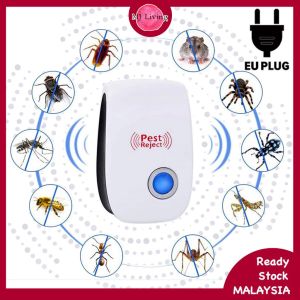 <EU Plug> Ultrasonic Pest Repellent Mosquito Rat Repellent Control Bug Cockroach Home Insect Killer