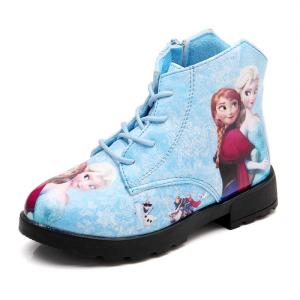 YUAAE Winter Girls Boots 2026 New Fashion Children Princess Shoes For Big Girls Boots Kids Leather Shoes pink Size 26-36
