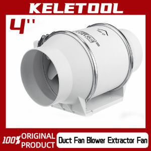 Keletool Inline Duct fan Blower Hisap Kipas Angin Buang Diam Ekstraktor Kipas exhaust fan blower Inline Duct fan Blower Hisap Exhaust Fan Blower Air exhaust fan Cooler Duct Inline 8 Inch 220V Inline Duct fan Blower Hisap