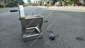 Máy thái lát củ quả chạy điện và quay tay 2 trong 1