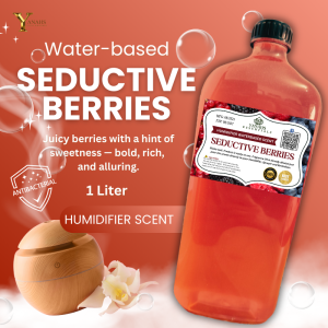 Seductive Berries Scent 1L Water Based Essential Oil Fragrance for Humidifier Air Freshener & Linen Spray