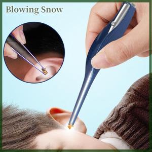 Blowing Ear Pick Wax Remover Cleaner Curette With LED Flashlight Light Earpick Tool