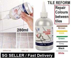 2023 GROUT FILLER CLEANER Tile reform 280ml Grouting Fix Waterproof anti-fungus floor patching agent Tile Ultimate Cleaning Stain Removal