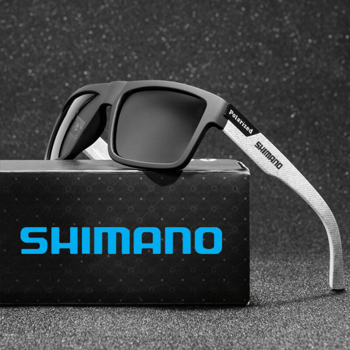 SHIMANO Polarized Fishing Sunglasses Men's Driving Shades Male Sun Glasses  Hiking Fishing Classic Sun Glasses UV400 Eyewear Green