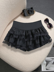COD Pure Desire Lace Hot Girl Puffy Cake Skirt for Girls Spring/Summer New Elastic Waist Petite Short Skirt 99552026 New Arrival