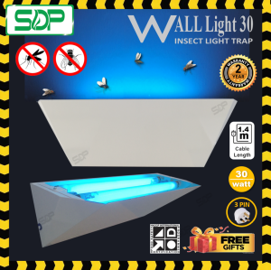 WALL Light 30 Insect Fly Trap - 2 YEARS WARRANTY - Fly Trap Electric/Insect UV Fly Trap/Fly Killer Lamp/Perangkap Lalat Nyamuk/Fly Trap/荧光昆虫诱捕器