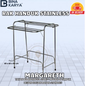 rak pengering BINA KARYA JEMURAN HANDUK ALUMINIUM RAK ANDUK ALUMUNIUM KUAT KOKOH