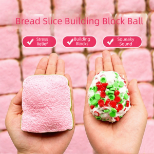 LILYGIRL Hand Relax Toast Crunchy Squishy Crispy Sound Shapable Crispy Toast Bread Creative Pinch Blocks Filled Squishy Kids Adults