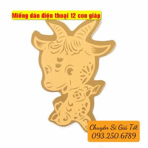 [SALE KHỦNG] Miếng dán điện thoại Ngựa Thần Tài Mạ Vàng Chiêu Tài Lộc Dán Điện Thoại Để Trong Ví