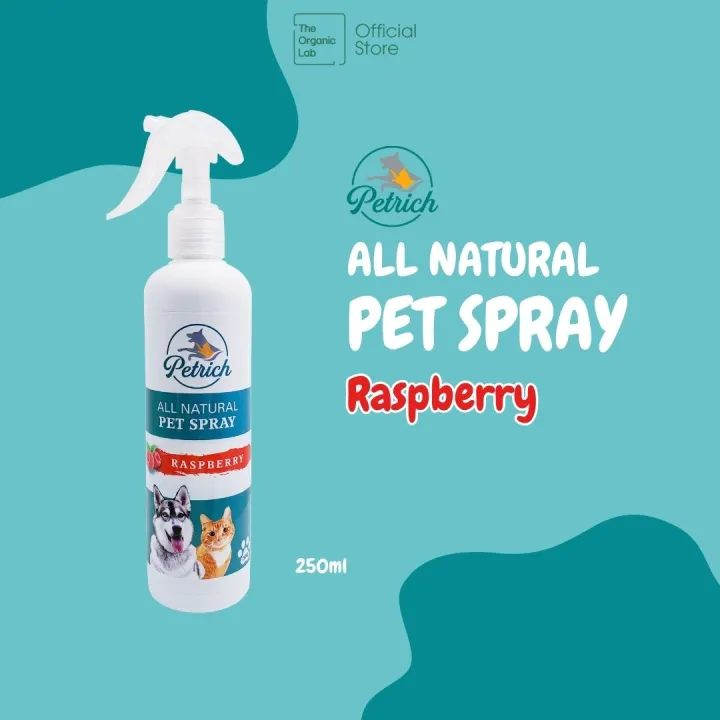 Cat Raspbery PETRICH All Natural Anti Tick Flea Pet Spray for Dog Cat - Raspberry ...