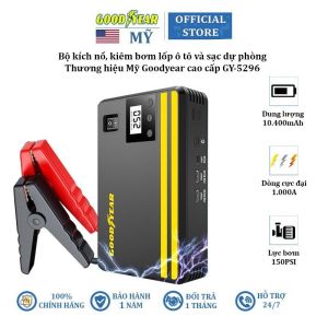 Bộ kích nổ kiêm bơm lốp ô tô và sạc dự phòng Goodyear GY-5296 - HÀNG NHẬP KHẨU