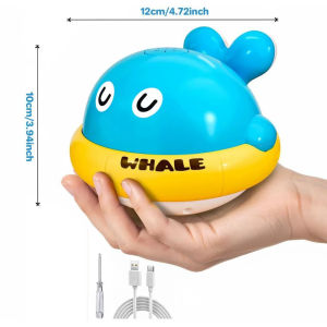 Turtle Whale Kids Bath Toy Spray Water with LED Light Plaything Educational Bathtub Toy for Toddlers