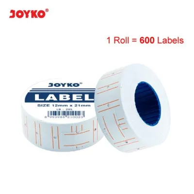 Kertas Label Harga Joyko 1 Baris / ( 1slop/10roll)
