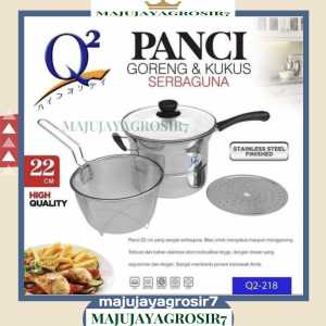 PANCI KUKUS GORENG REBUS DEEP FRYER UK 2CM / PANCI KUKUS GORENG REBUS SERBGUNA Q2-218 / MULTIFUNGSI 2 IN 1 /PANCI Q2-218 SEBAGUNA