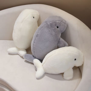 JOJO CASTLE Kawaii Manatee Plush Toy Anime Cute Dugong Plushie Sea Cow Plush Toys Lifelike Animals Simulation Stuffed Doll Kawai Toy Gifts Kids