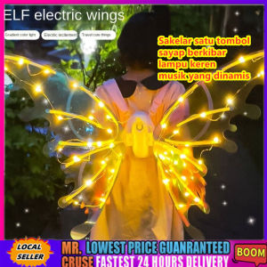 Sayap peri LED sayap peri anak-anak sayap peri menyala sayap kupu-kupu sayap malaikat listrik bergerak warna-warni sayap malaikat untuk ulang tahun anak perempuan pertunjukan panggung pesta  Sayap Peri Hadiah Ulang Tahun Gadis