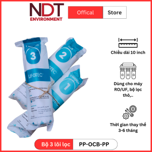 Lõi lọc nước Bộ lõi lọc thô Lifotec - Hàng chính hãng Tecomen check mã QR
