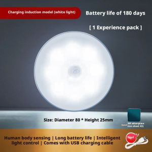 【Spots goods】Motion Sensor Night LED Light Magnetic Charging Voice Control Lamp Home Wireless Passage Wall Nightlight Corridor Induction LightFast shipping