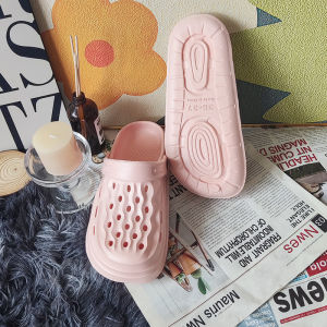 [Free Shipping] Womens Summer Beach Clogs for Outdoor Wear EVA Non-Slip Half-Covered Sandals Womens Closed-Toe Sandals Mens Slippers