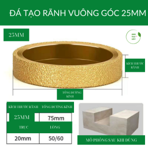 Đĩa Mài Phào Chỉ Bo Tròn Tạo Rãnh Mặt Đá Hoa Cương Dùng Cho Máy Cầm Tay