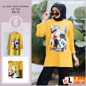 KAOS SABHIRA TERBARU 2024 Baju Wanita Model Sekarang Atasan Jumbo Semi Tunik Official Store Resmi