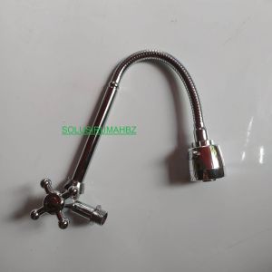 KRAN ANGSA SELANG LENTUR KERAN CUCI PIRING SINK ZINC CHROME 1/2" babet 1/2 inch flexyble flexible kelas flo wanly ysk