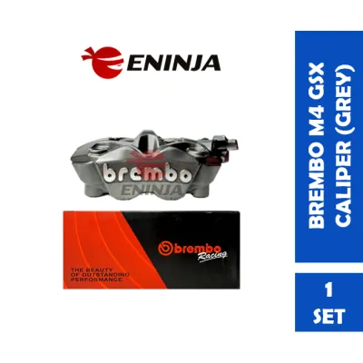 【100% ORIGINAL】BREMBO M4 Gsx Caliper Pump Siap Bracket Siap Skim Depan Front 4 Pot For Y15zr/ Nvx155/ Lc5s/ Lc4s/ Y125zr